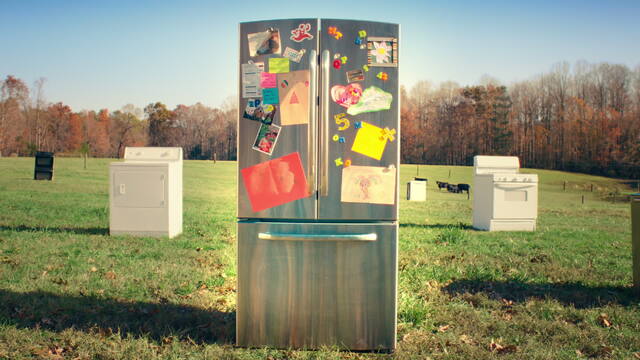 A Refrigerator Out To Pasture